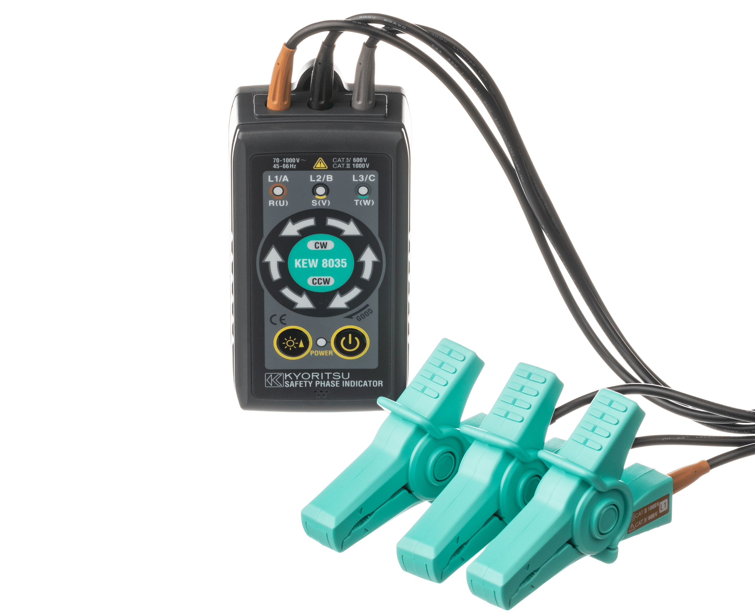 Kyoritsu KEW 8035 安全相位指示器 非接触検相器【共立電気計器】 |