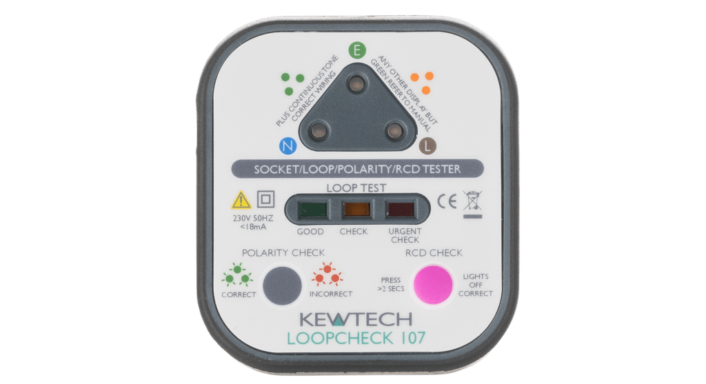 Kewtech KEWCHECK103 Socket Tester with Audible Tone