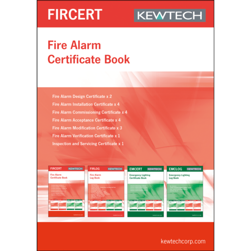 Kewtech EMCERT Emergency Lighting Certification Book 