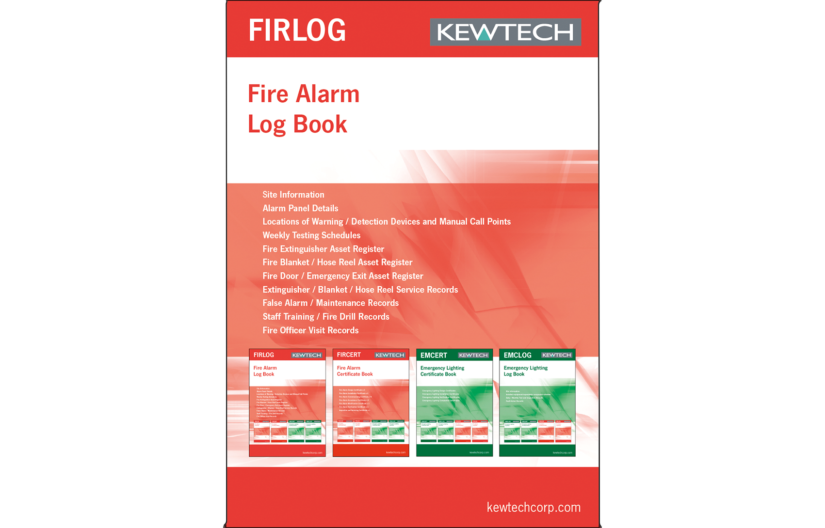 Kewtech FIRLOG Fire Alarm Log Book 