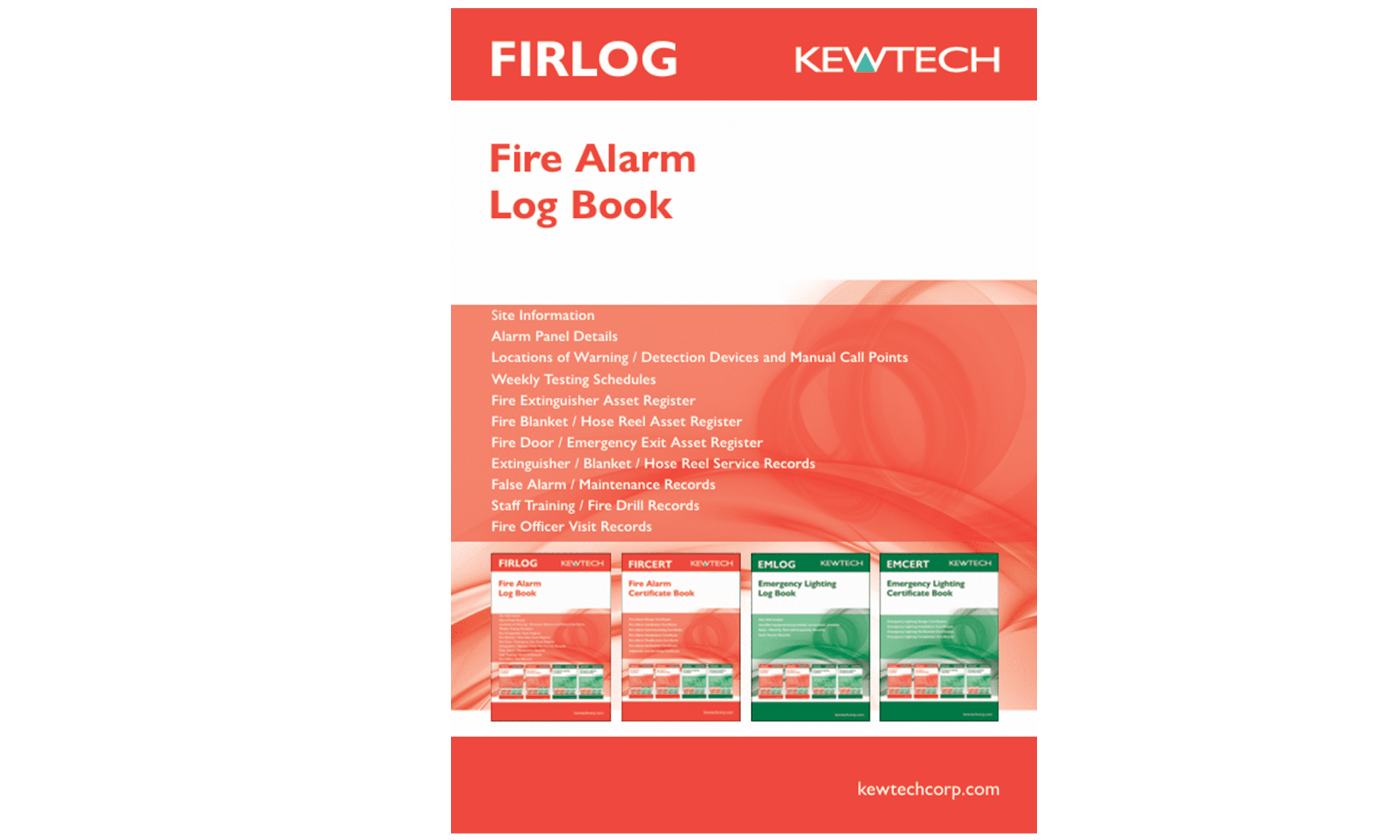 Fire Alarm Log Book - Kewtech